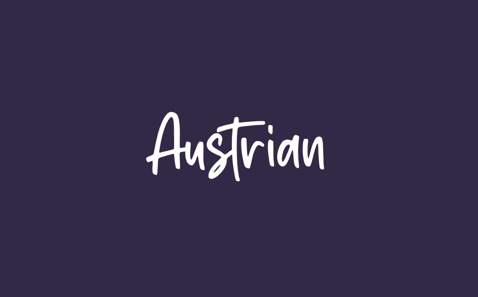 Austrian font big