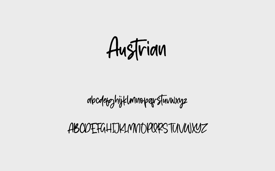 Austrian font