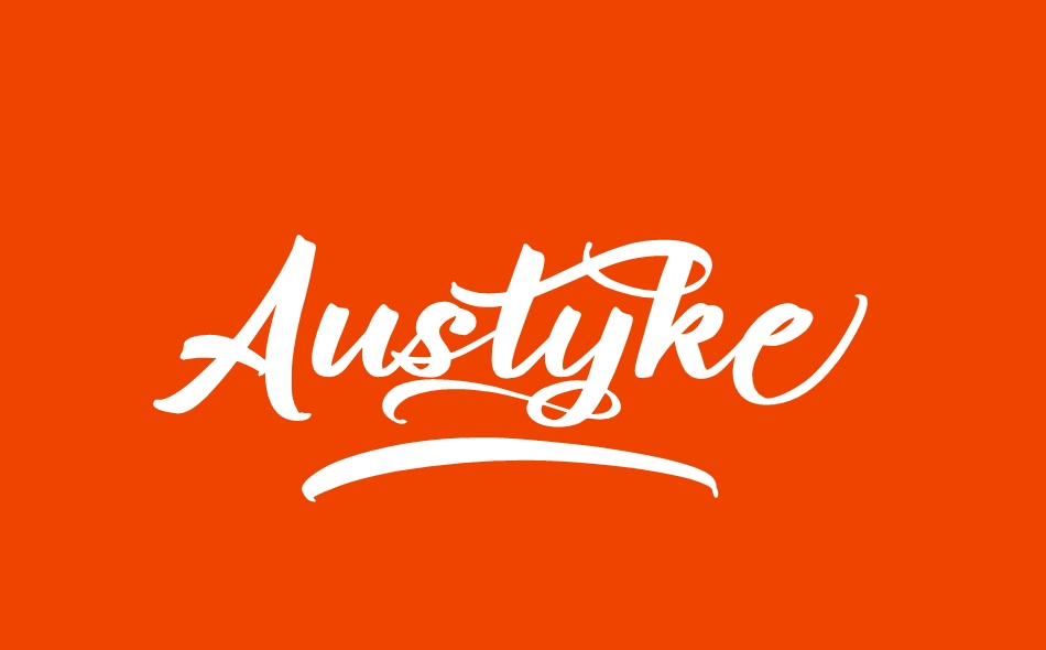 Austyke font big