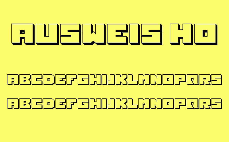 Ausweis font