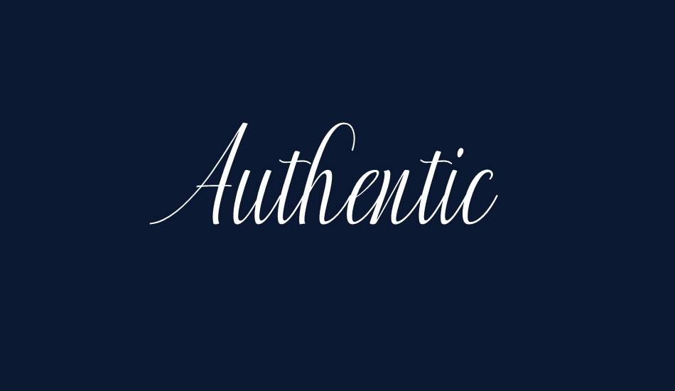 Authentic font big