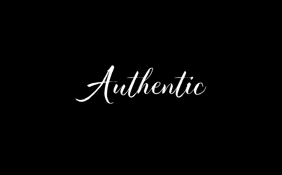 Authentic font big