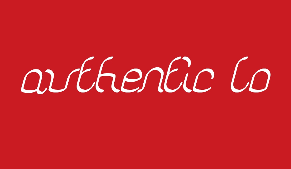 authentic love font big