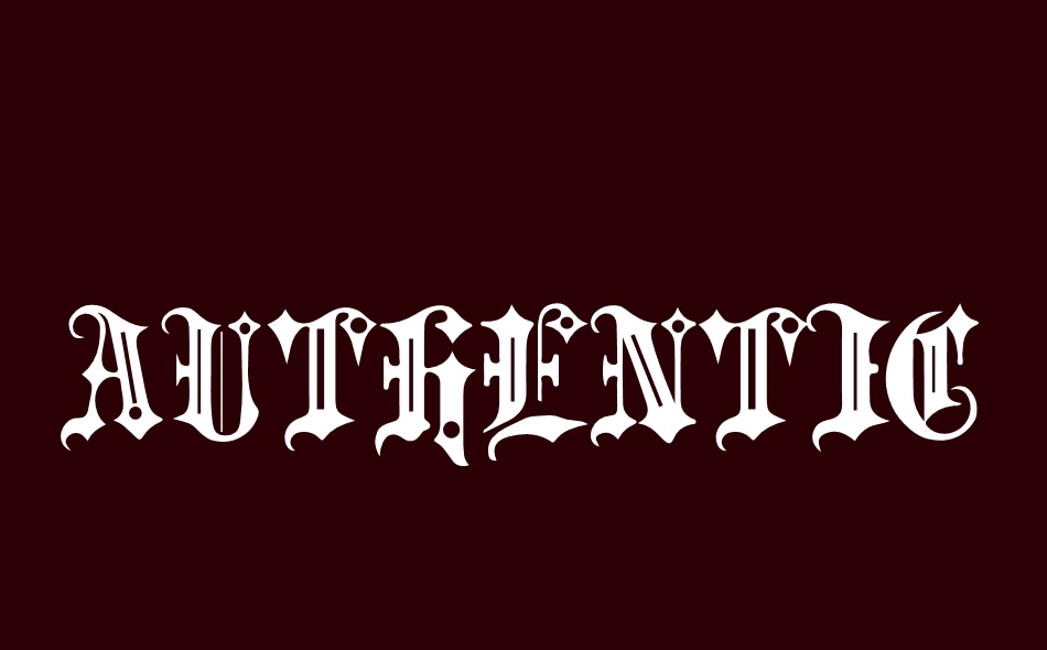 Authentica font big