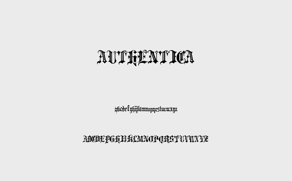 Authentica font