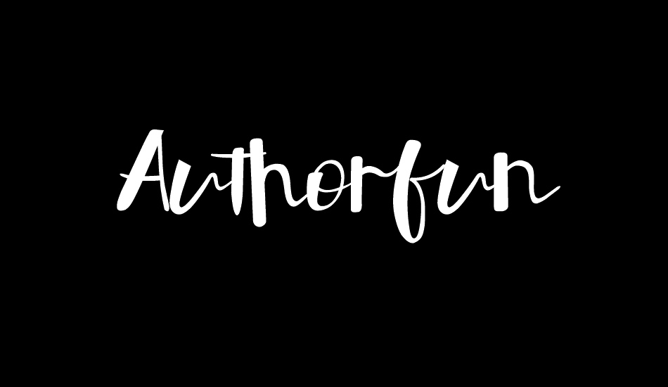 Authorfun font big