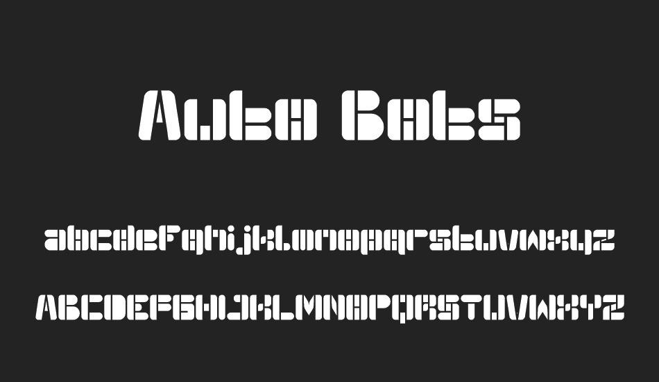 Auto Bots font