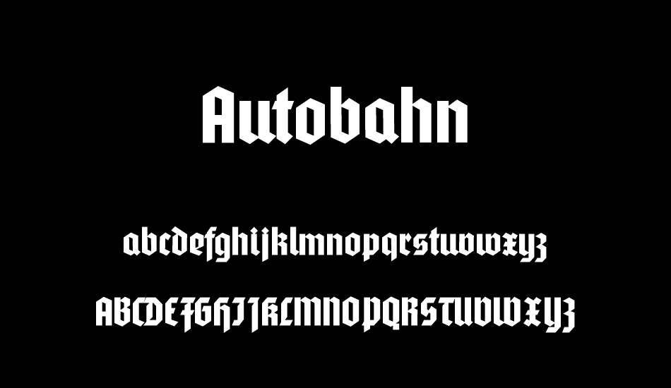 Autobahn font