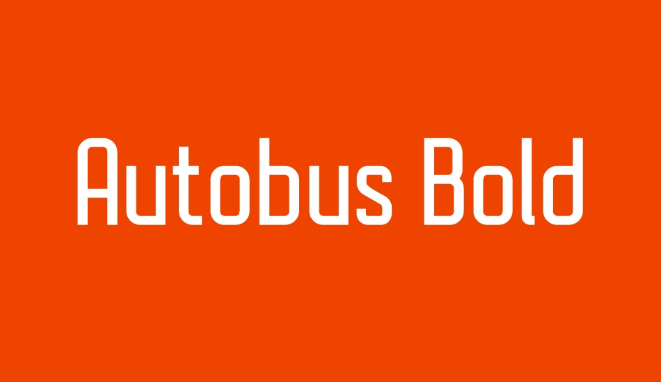 Autobus Bold font big