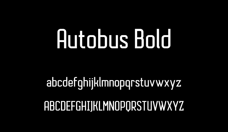 Autobus Bold font