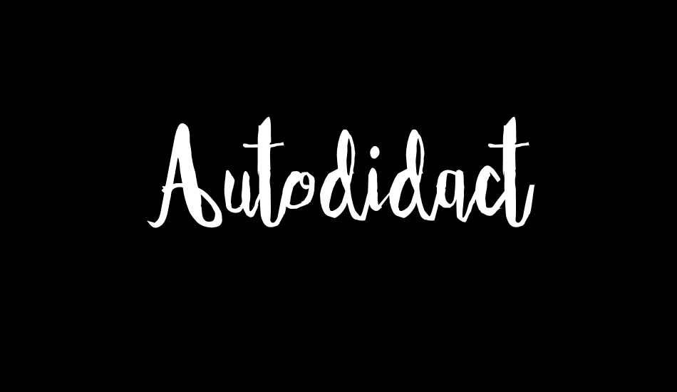 Autodidact font big