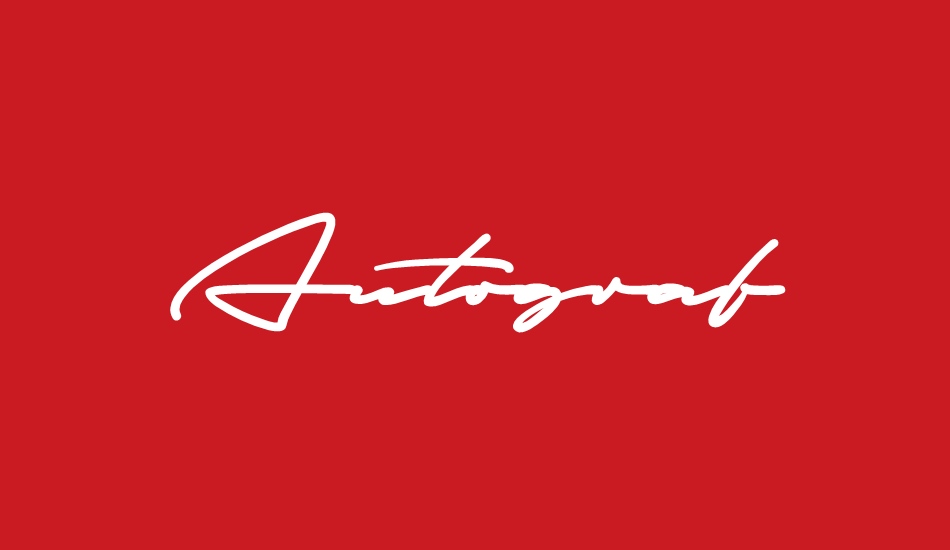 Autograf PERSONAL USE ONLY font big