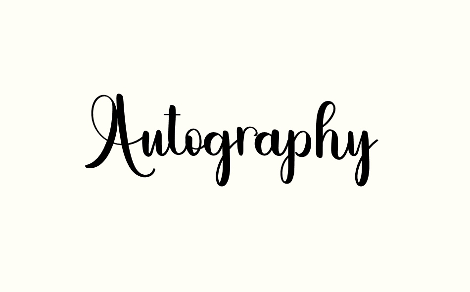 Autography font big