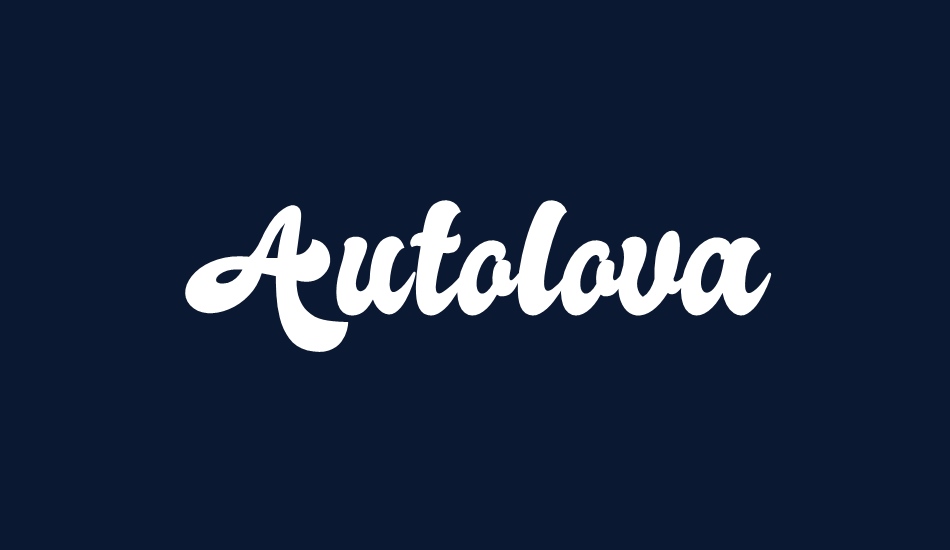 Autolova font big