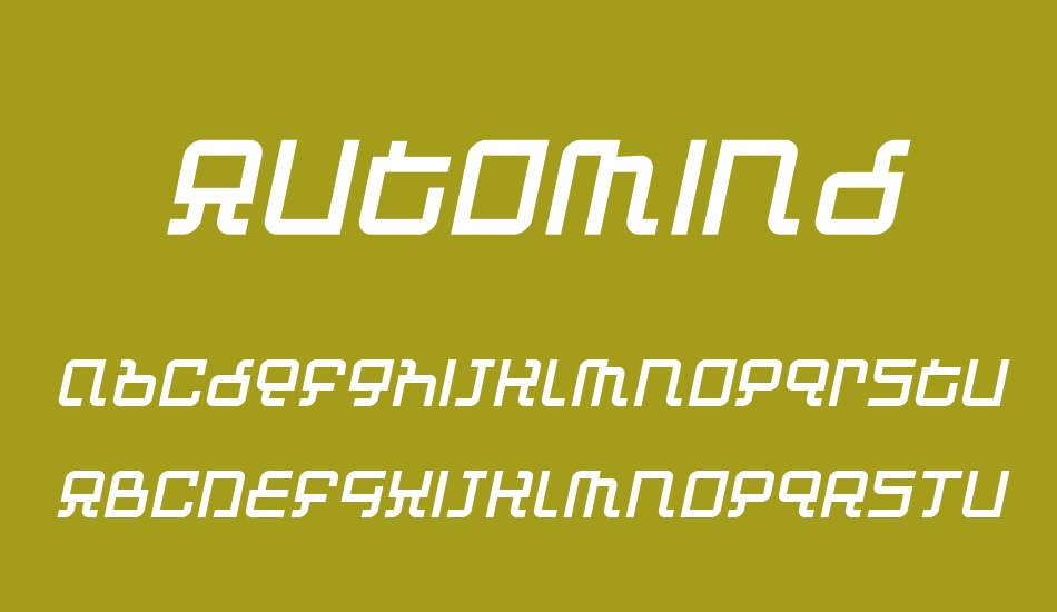 Automind font