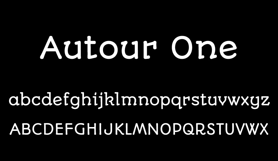 Autour One font