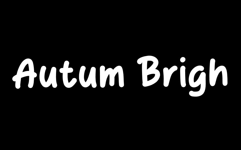 Autum Bright font big