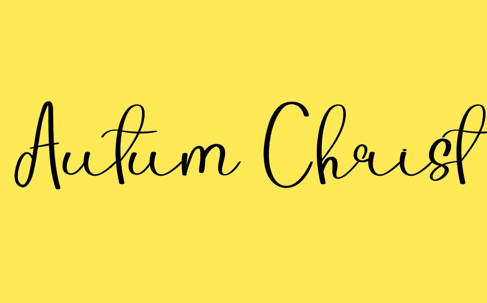 Autum Christmas font big