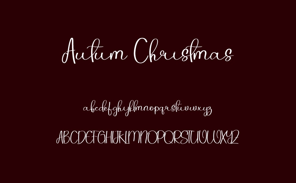 Autum Christmas font