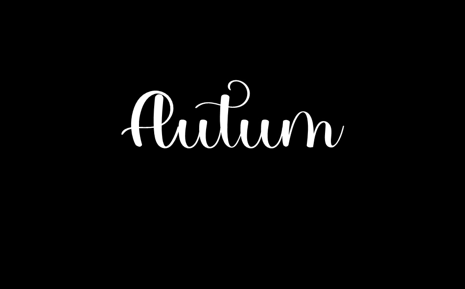 Autum font big