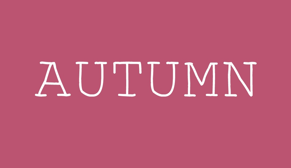 Autumn font big