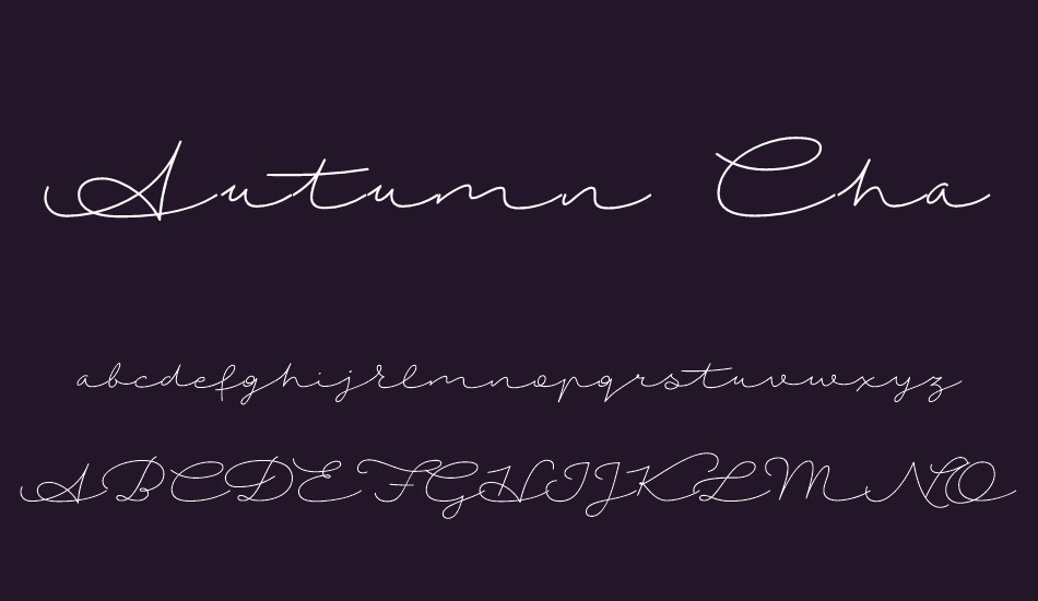 Autumn Chant font