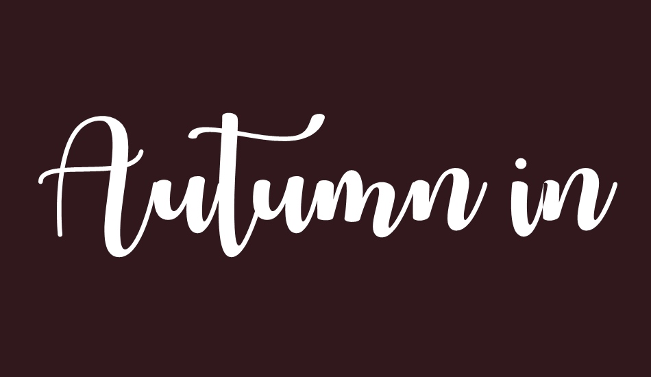 Autumn in November font big