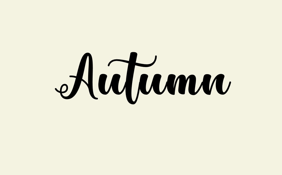 Autumn font big