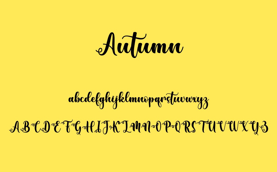 Autumn font