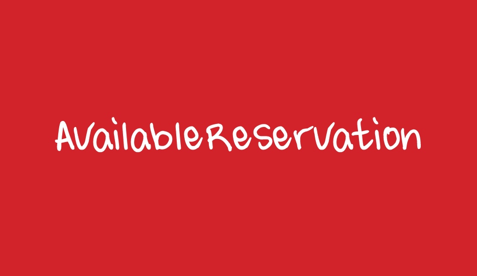 AvailableReservation font big