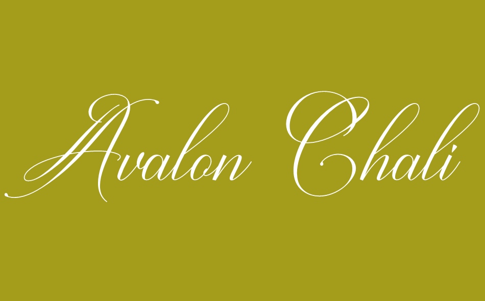 Avalon Chaligraphy font big