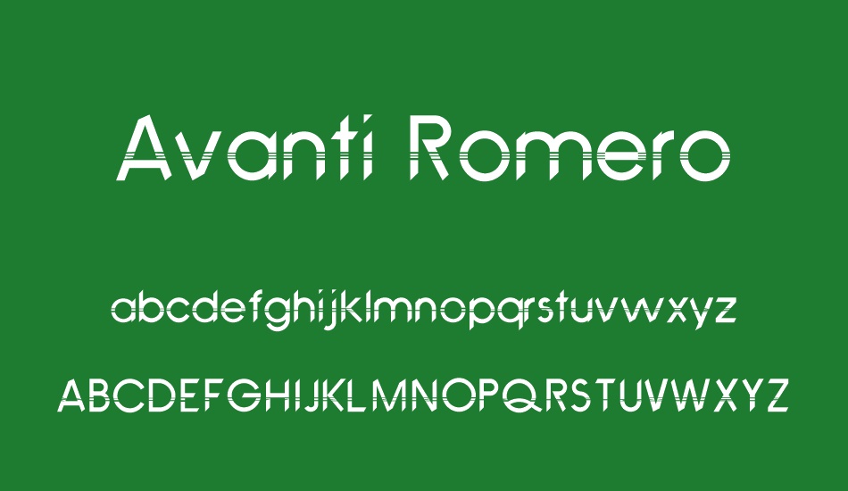 Avanti Romero font