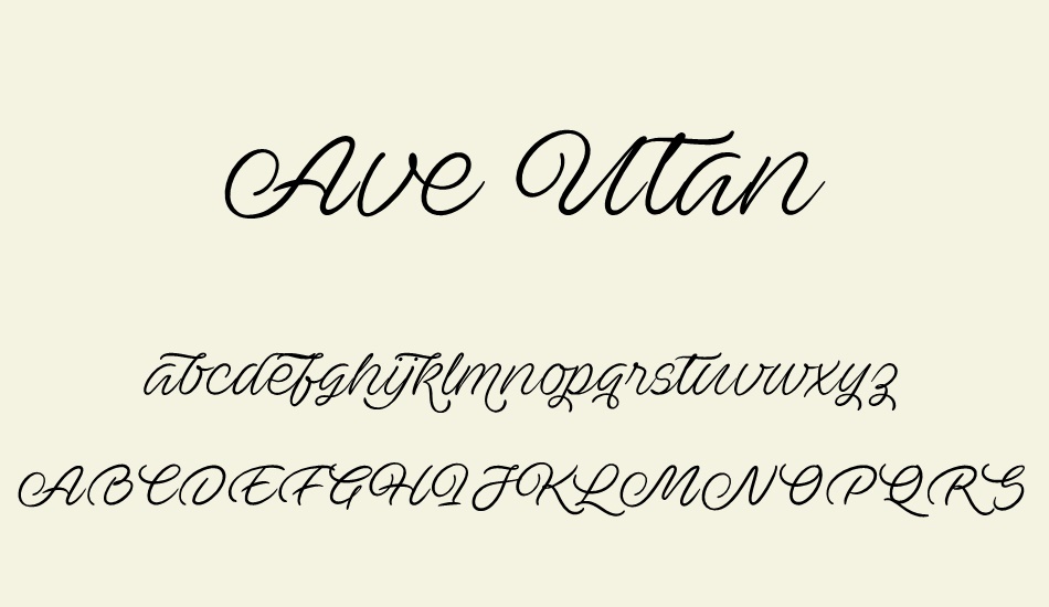 ave-utan-personal-use-only font