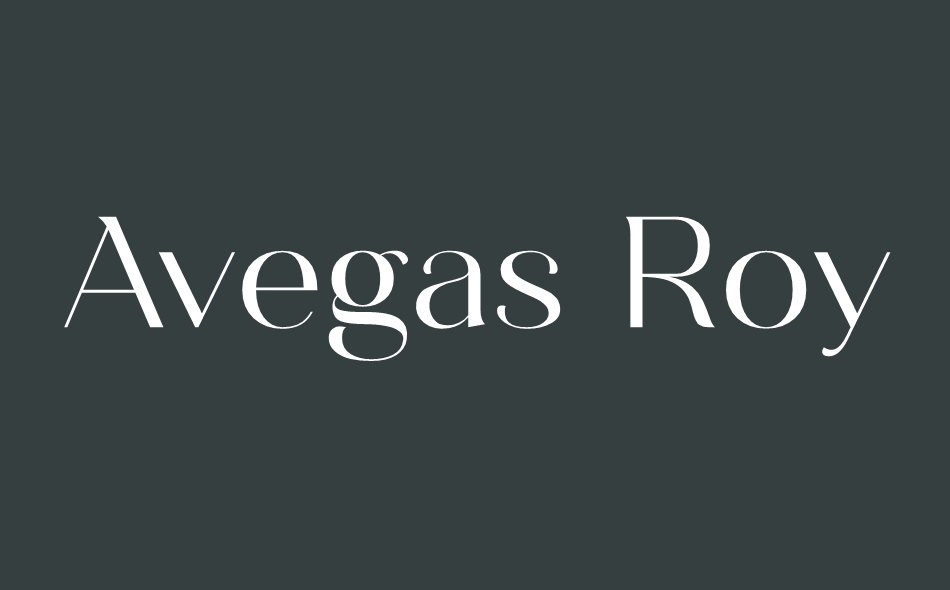 Avegas Royale font big