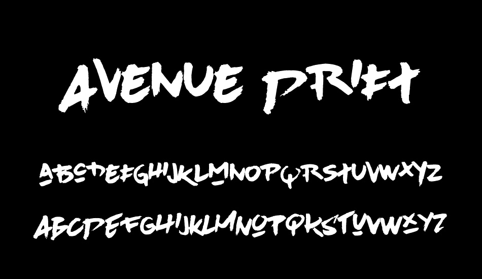 Avenue Drift font