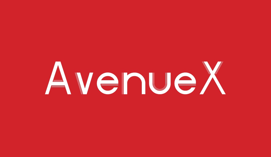 AvenueX font big