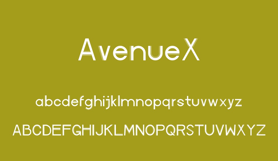 AvenueX font