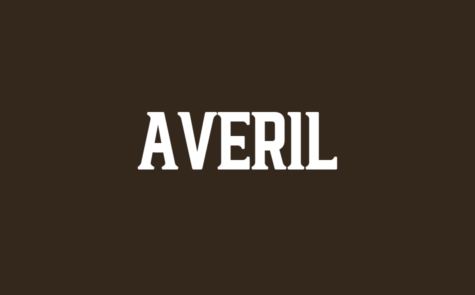 Averil font big