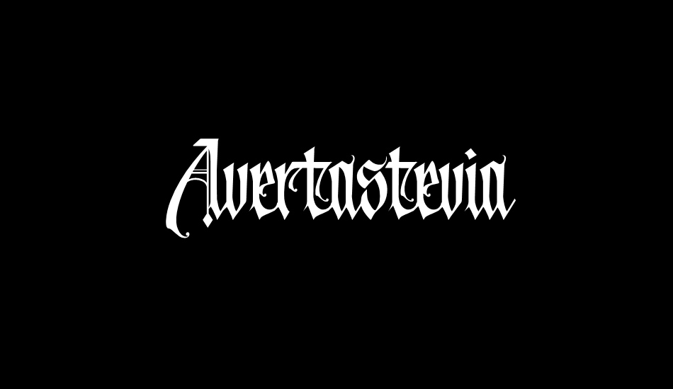 Avertastevia PERSONAL USE ONLY font big