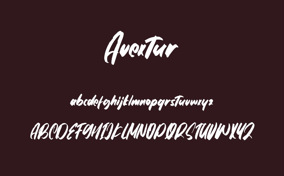 Avextur font