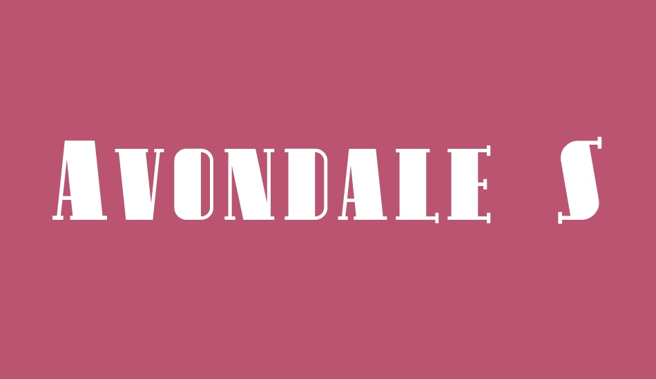 Avondale SC font big