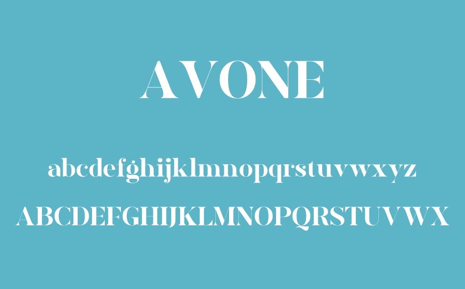 Avone font