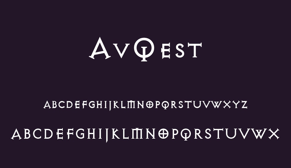 AvQest font