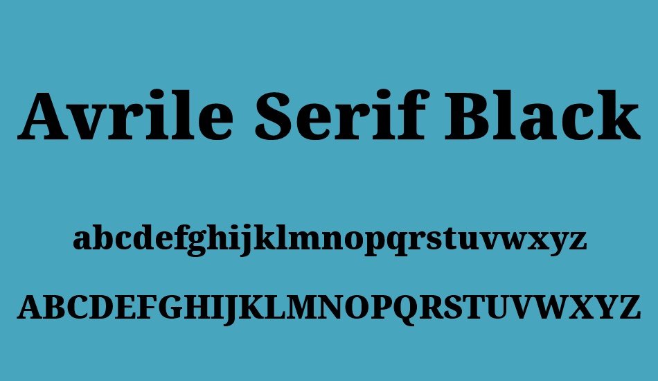 avrile-serif-black font