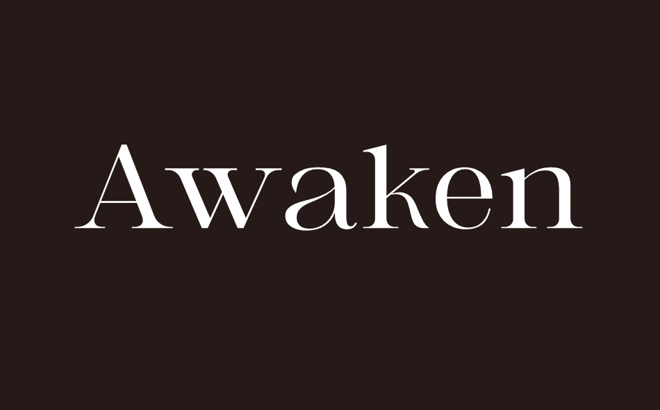 Awaken font big