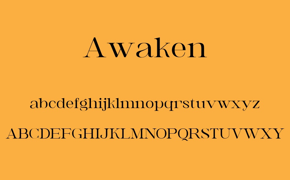 Awaken font