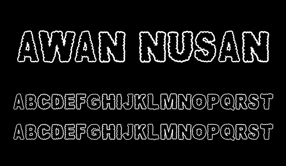 AWAN NUSANTARA font