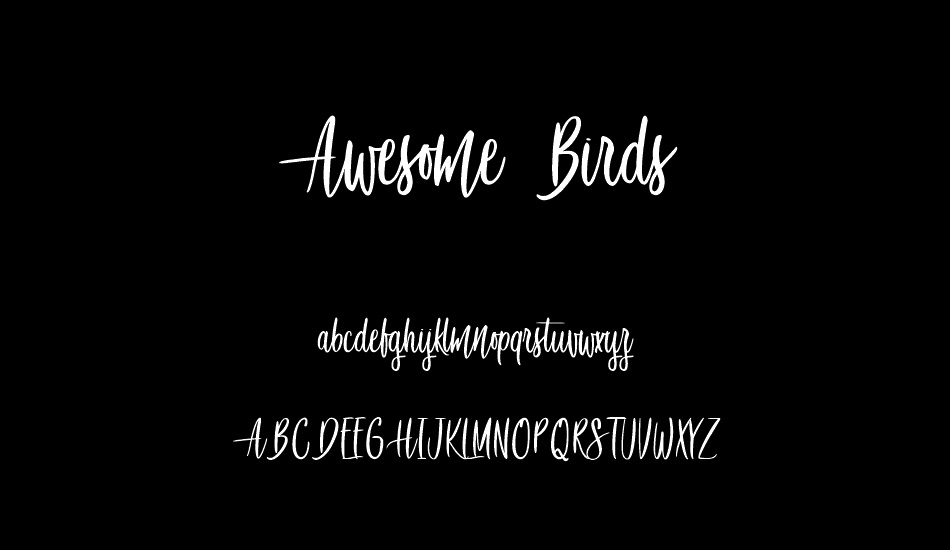 Awesome Birds font