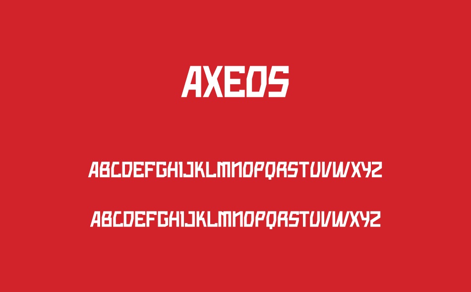 AXEOS font