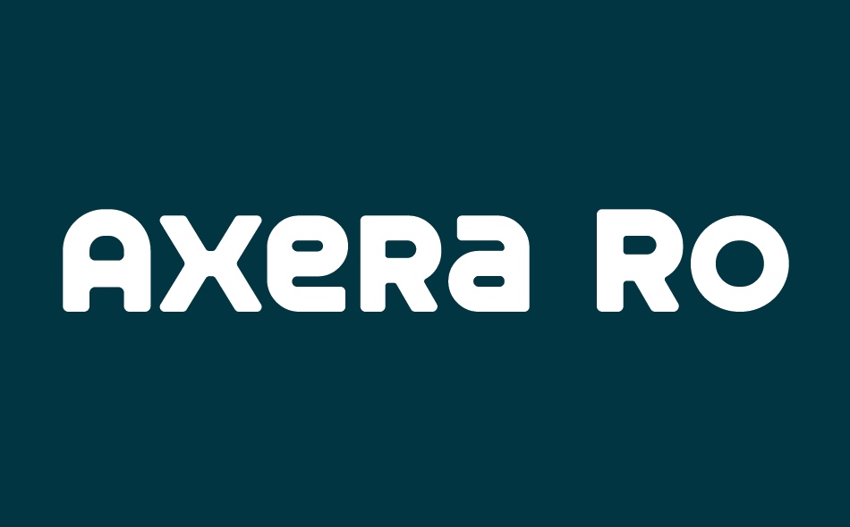Axera Round font big